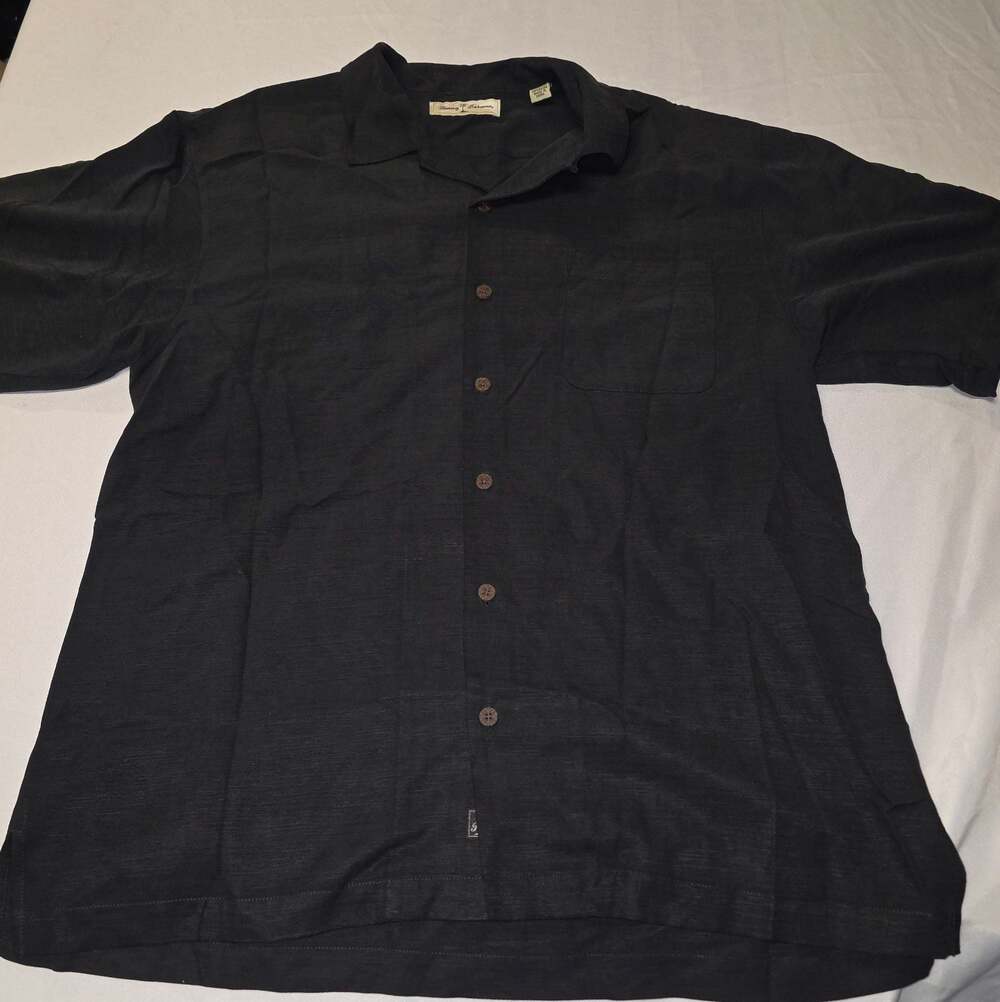 Tommy Bahama Men's Black 'Wine a Little' embroidered shirt large - Picture 2 of 10
